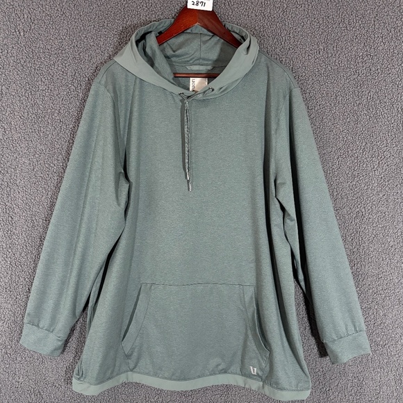 Vuori Sunday Element Pullover Hoodie - Men's Size XL - Green - Picture 1 of 7